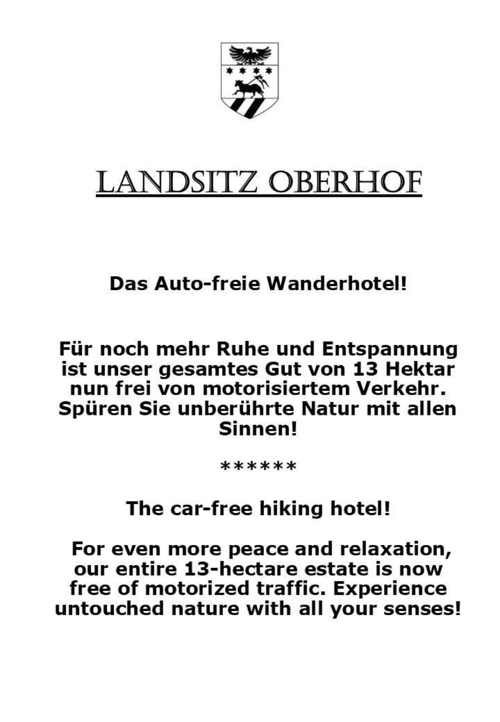 Landsitz Oberhof Petit Hotel Muggendorf  外观 照片